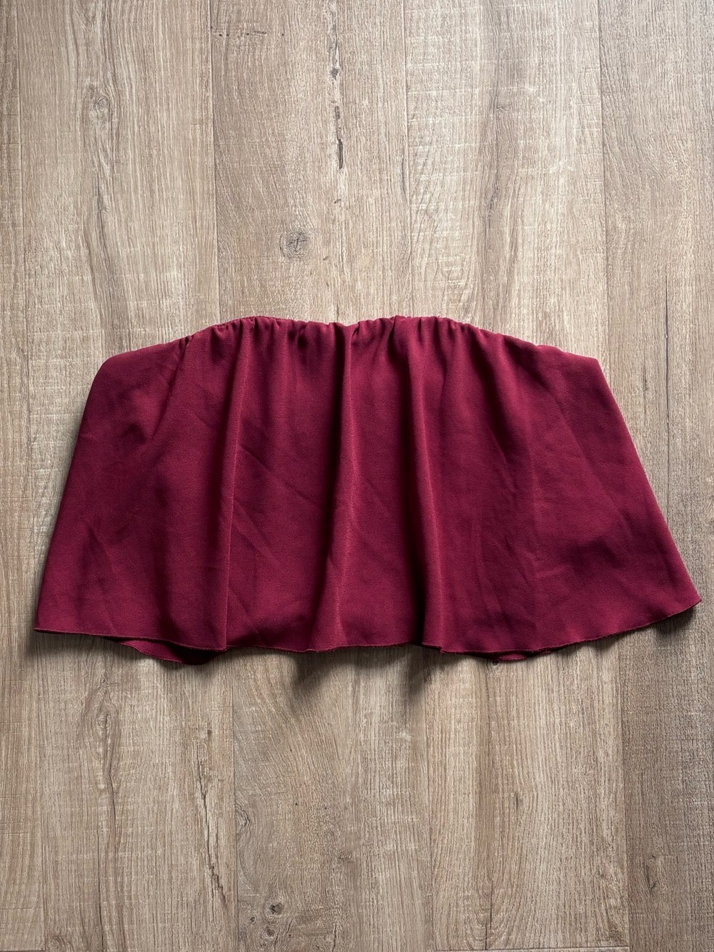 Wilfred Bonaventure Cropped Strapless Flowy Top